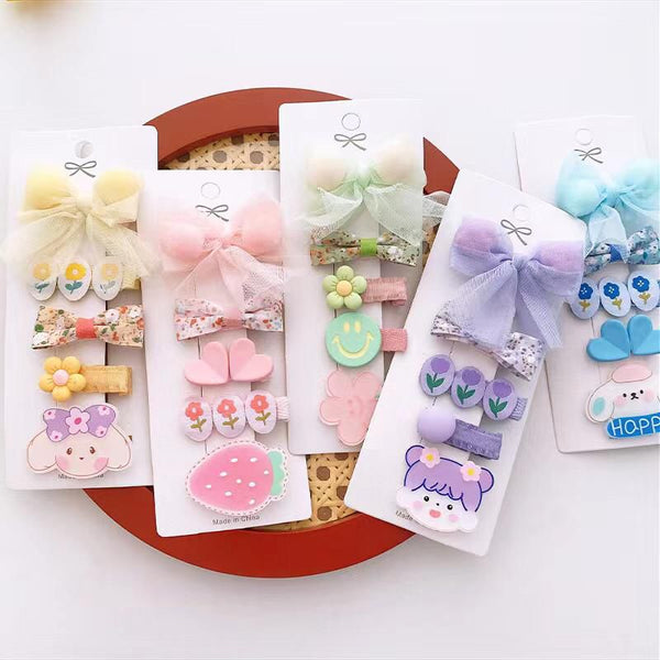 Pack of 5 hairclips for girls