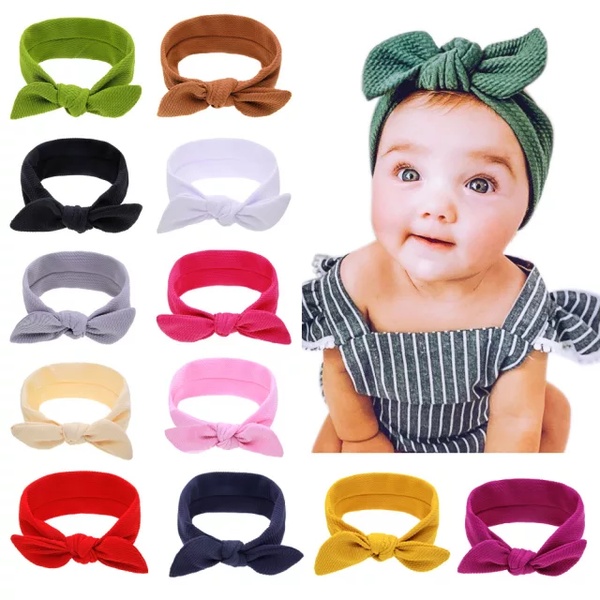 Textured soft cloth headband for babies