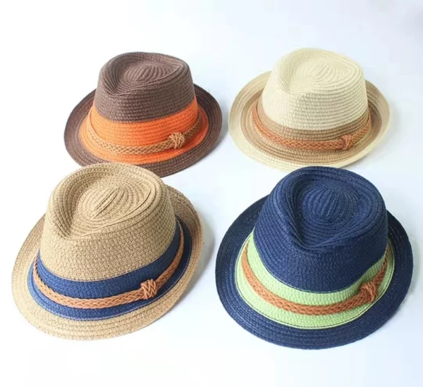 Solid beach derby hat for boys