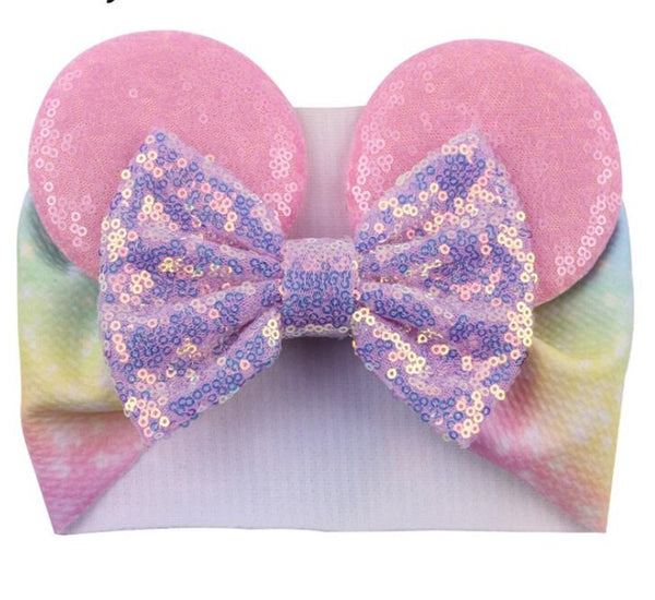 Pret my baby broad fabric minnie mouse headband - multicolour