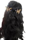 Metallic Fluttering butterfly hairclip