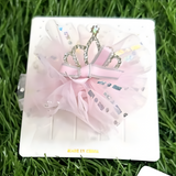 fabric crown hairclip