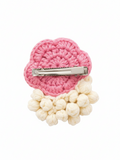 Crochet gulab GAJRA clip