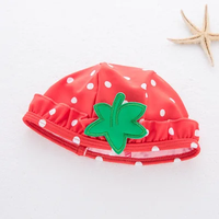 Strawberry print Bikini with matching hat