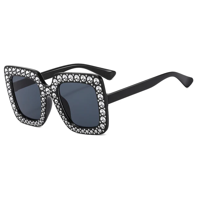 Oversized embellished sunglasses