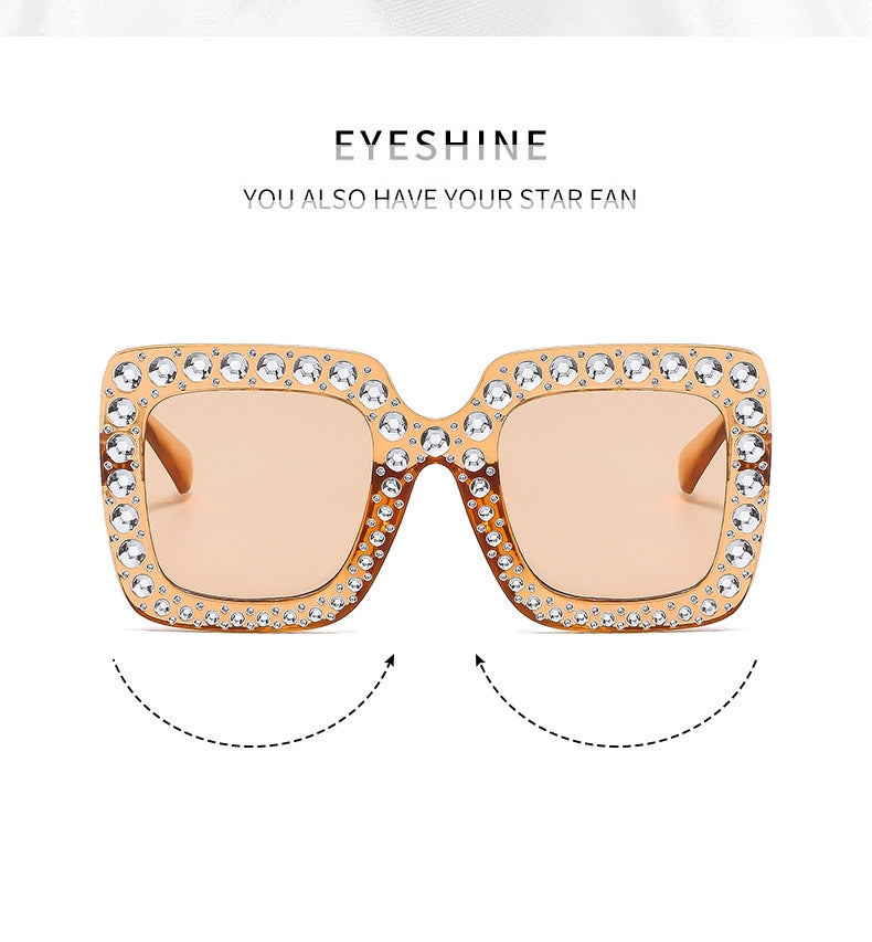 Oversized embellished sunglasses