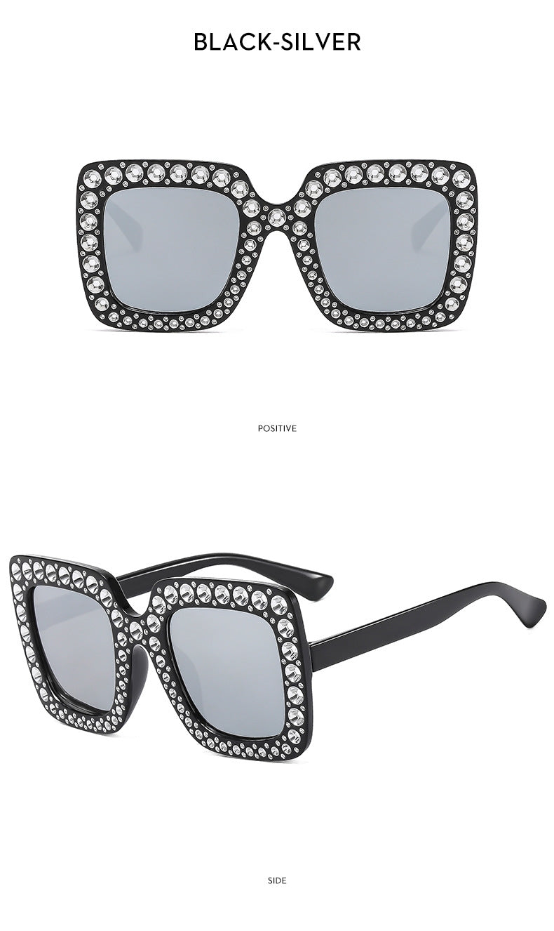 Oversized embellished sunglasses