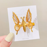 Metallic Fluttering butterfly hairclip