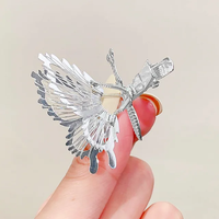 Metallic Fluttering butterfly hairclip