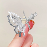 Metallic Fluttering butterfly hairclip