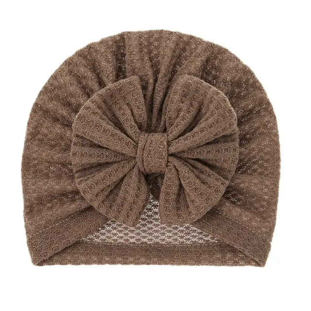 Waffle turban with large bow