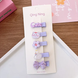 Pack of 5 soft baby hairclips (New style)