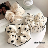 Retro black and white scrunchies