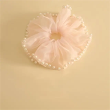 Hanky scrunchie with pearls