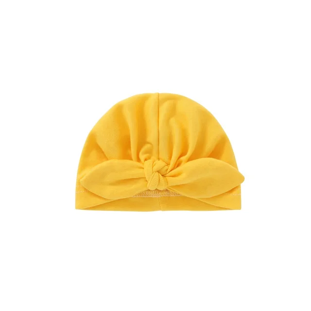 Cotton turban cap with knot