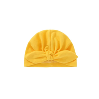 Cotton turban cap with knot