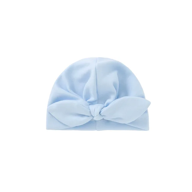 Cotton turban cap with knot