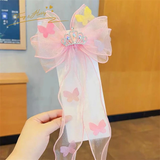 Organza fascinator bow- with butterfly