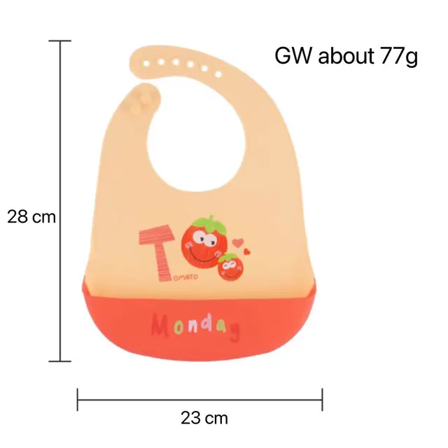 Silicon weaning bib (6m and above)