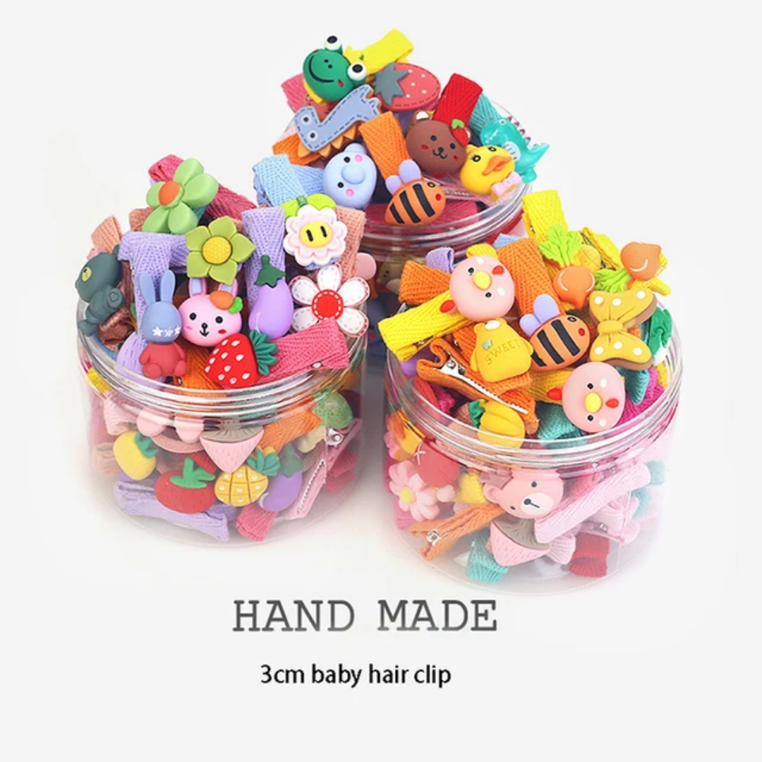 Pack of 25 everyday baby hair clips