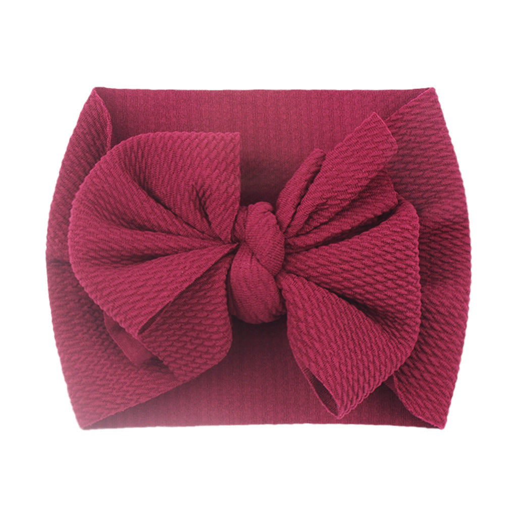 Pret my baby textured broad cloth band with large knot bow