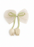 Medium fascinator organza tulip bow