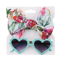 Baby headband and sunglasses combo - heart shape