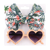 Baby headband and sunglasses combo - heart shape