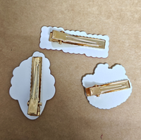 Pack of 3 acrylic kids hairclips