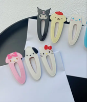 Pack of 6 premium resin hairclips