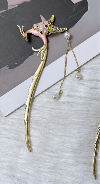Elegant Phoenix Blossom Hair Stick