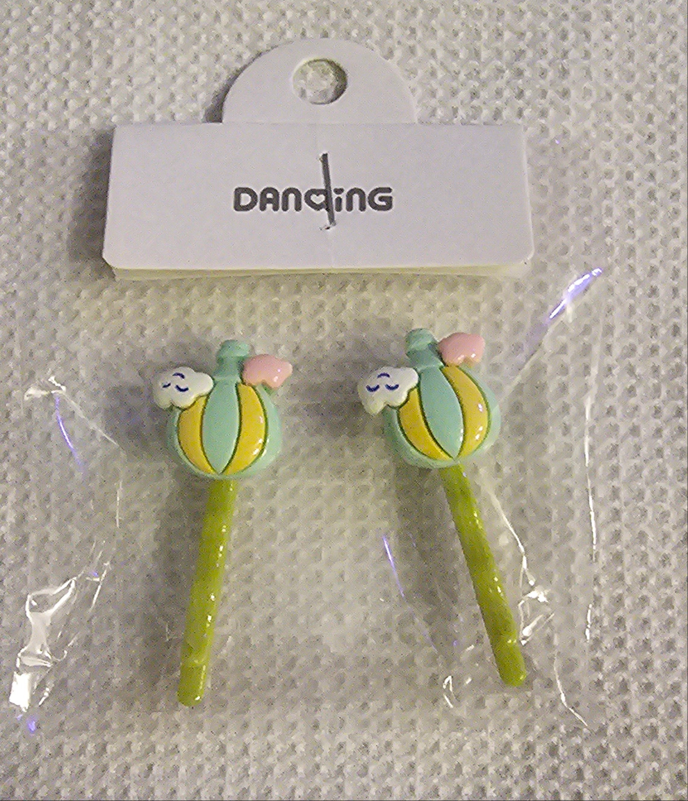 Pair of hot air balloon Bobby pins