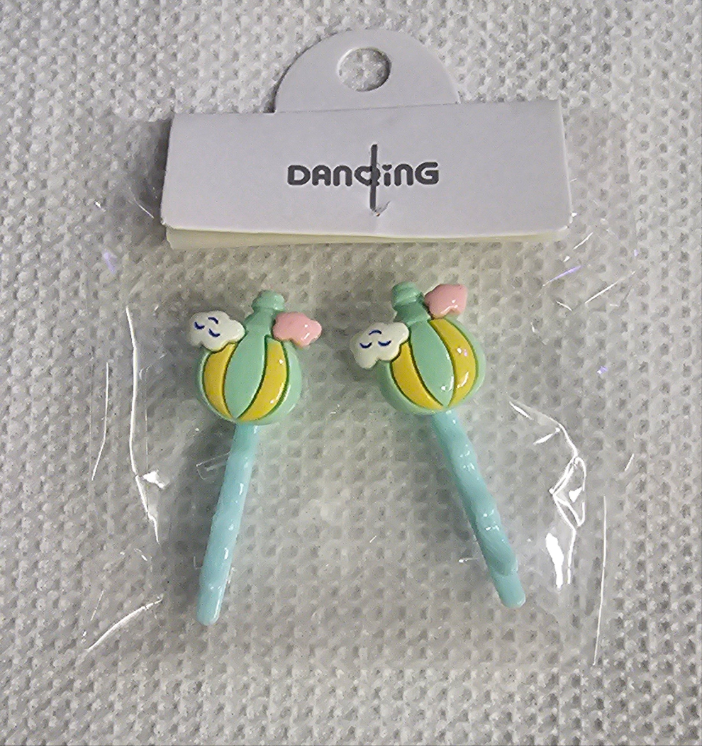 Pair of hot air balloon Bobby pins