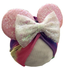 Minnie ears turban in texture fabric