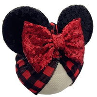 Minnie ears turban in texture fabric