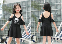 Girls swim dress with inbuilt shorts