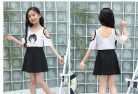 Girls swim dress with inbuilt shorts