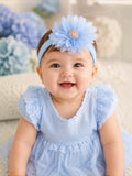 Fascinator large ombre flower baby headband