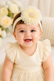 Fascinator large ombre flower baby headband
