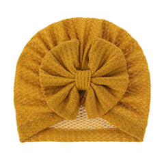 Waffle turban with large bow