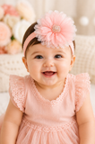 Fascinator large ombre flower baby headband