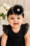 Fascinator large ombre flower baby headband