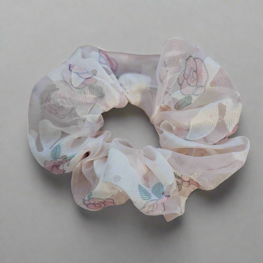 Vintage pastel organza scrunchies