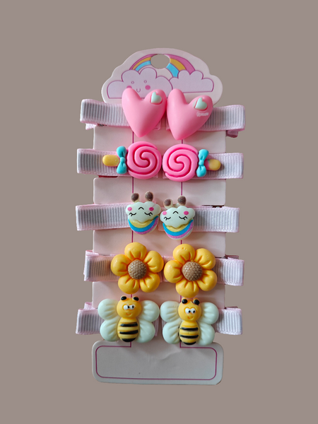 Pack of 10 everyday baby hairclips -6