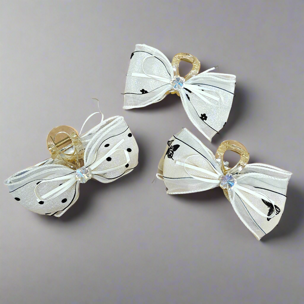 Large retro bow clutcher