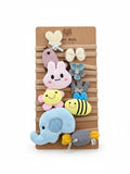 pretmybaby pack of 10 soft stretchable baby headbands featuring colorful animal and floral fabric appliques