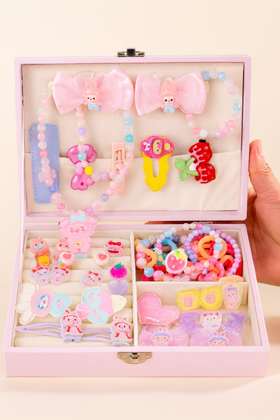 Hairclips and jewellery gift box