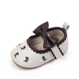 PU leather booties - ivory