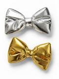 Pack of 2 metallic bow hairclips