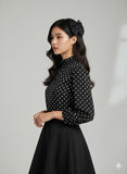 Polka dots Bow Hair Clip